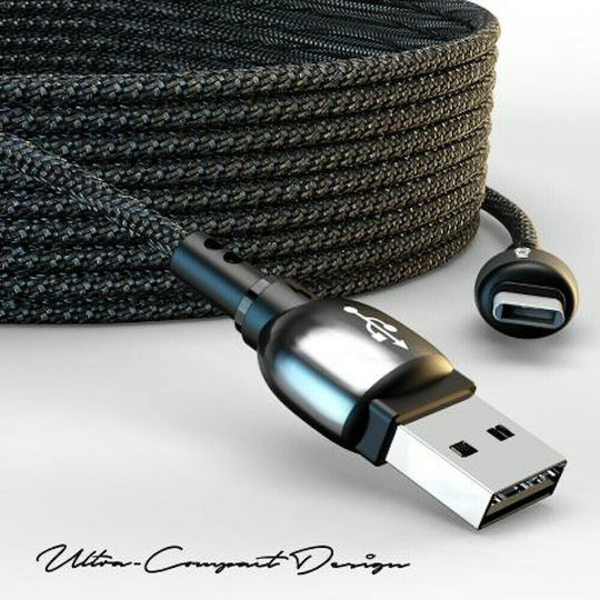 Moxom MX-CB42 Braided USB 2.0 Cable USB-C male - USB-A Black 2m