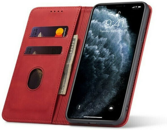 Bodycell PU Leather Wallet Synthetic Leather Red (Realme 9 5G / 9 Pro)