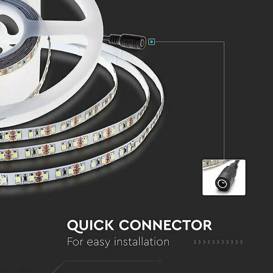 V-TAC Ταινία LED 24V Ψυχρό Λευκό Φως 5m Τύπου SMD2835