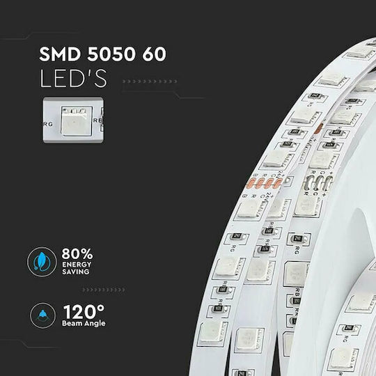 V-TAC Ταινία LED 24V Ψυχρό Λευκό Φως 5m Τύπου SMD5050