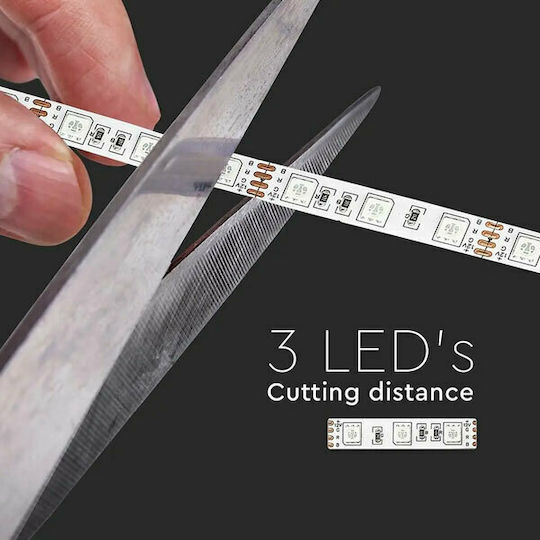 V-TAC LED Strip 12V Yellow Light 5m Type SMD5050