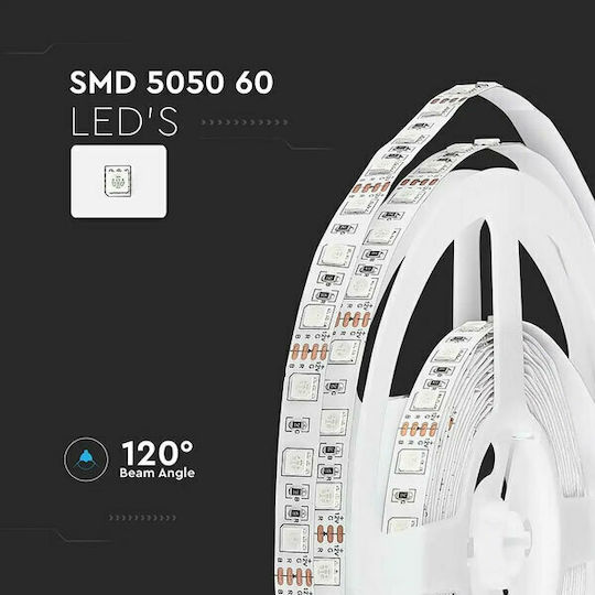 V-TAC Bandă LED 12V Verde Lumină 5m Tip SMD5050