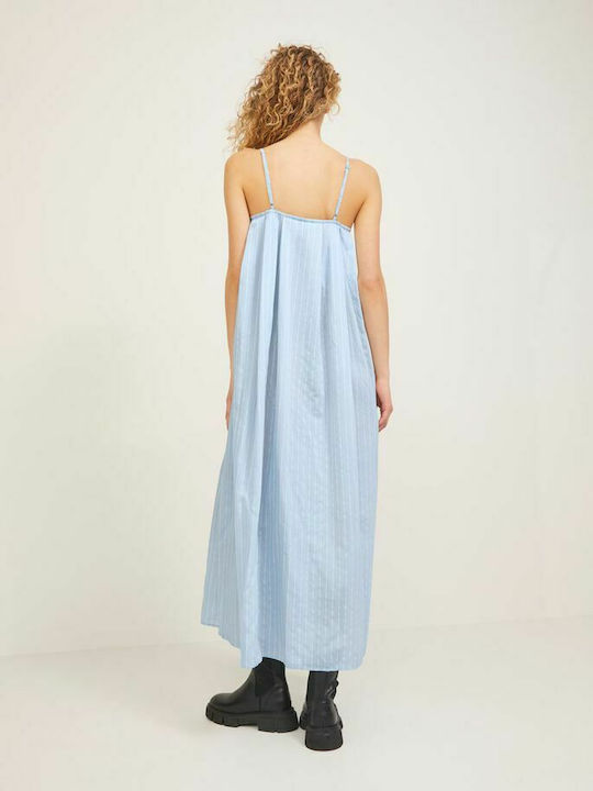 Jack & Jones Maxi Καλοκαιρινό All Day Φόρεμα με Τιράντα Baby Blue