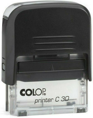 Colop Printer C30 Rectangular Self-Inking Text Stamp with Black Ink