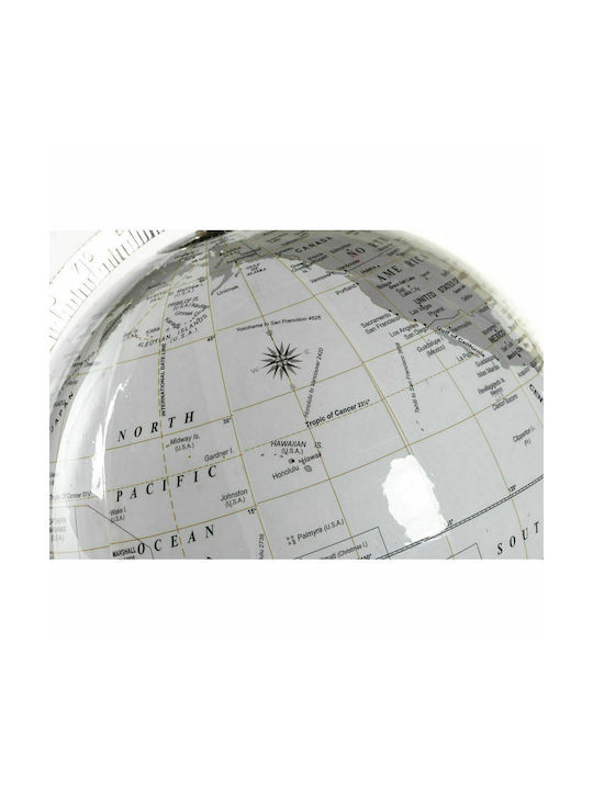 DKD Home Decor World Globe English with Diameter 25cm and Height 61cm