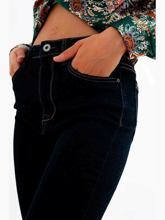 Women's Jean Trousers in Super Skinny Fit Super Dark Blue Wash