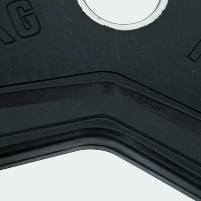 Amila Rubber Cover R Δίσκος Ολυμπιακού Τύπου Λαστιχένιος 1 x 2.5kg Φ50mm με Λαβές