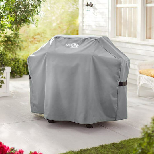 Weber Grill Cover Gray from Polyester with UV Protection 132cmx59.4cmx105.1cmcm