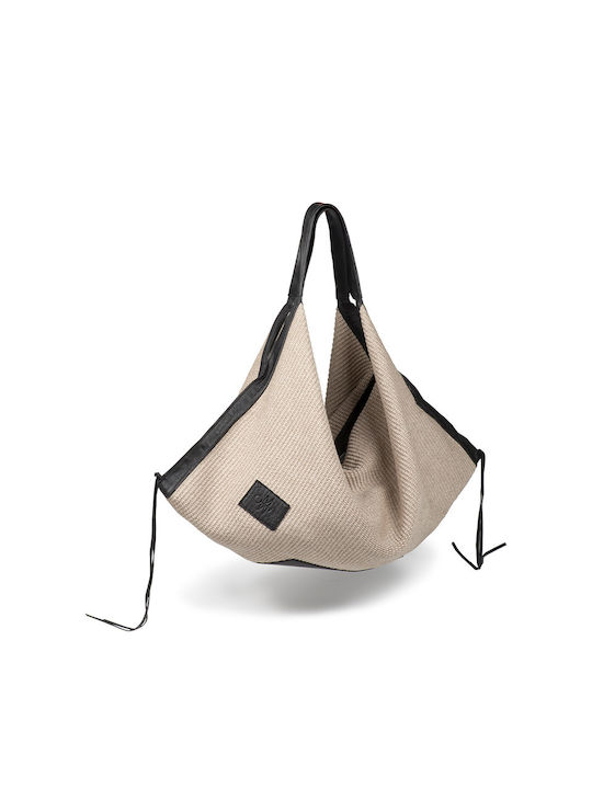Afetiria Stroh Damentasche Schultertasche Beige