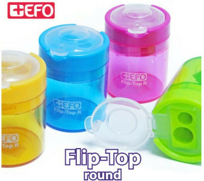 +Efo Flip Top Oval Plastic Ascutoare Cu rezervor (Culori diverse)