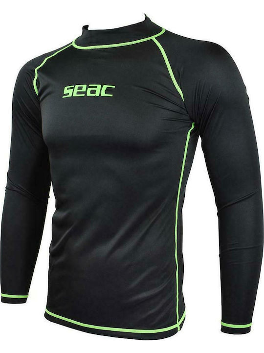 Seac T-Sun Men's Long Sleeve Sun Protection Shirt Black
