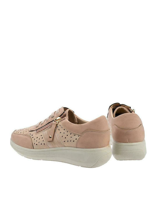 2222 Γυναικεία Ανατομικά Sneakers Ροζ