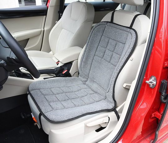 Compass Heated Car Seat Back 1pcs Towel Teddy