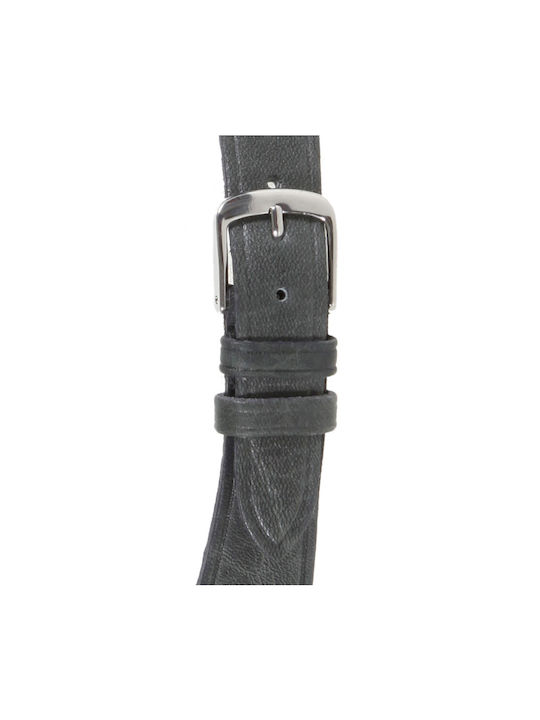 Tzevelion Leather Strap Gray 18mm