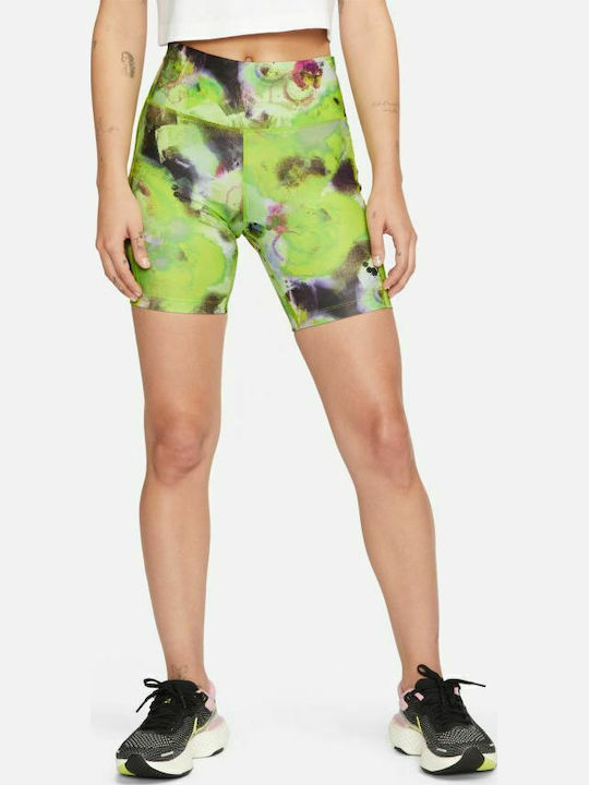 Air Women's Running Legging Shorts High Waisted Dri-Fit Green