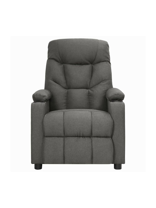 Relaxsessel mit Fußhocker Dark Grey 73x94x101.5cm