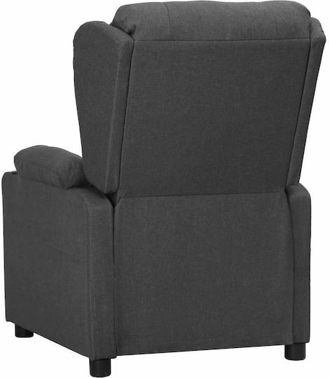 Relaxsessel mit Fußhocker Dark Grey 72.5x96x99.5cm