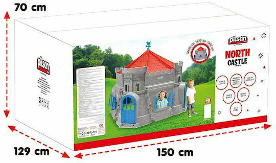 Pilsan Plastic Kids Playhouse Multicolour North Castle 221x221x217cm