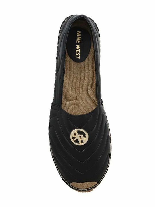 Eravena Women's Leather Espadrilles Black