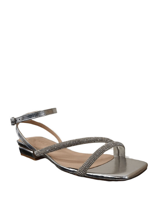 Azarey Women's Sandals with Strass Silver