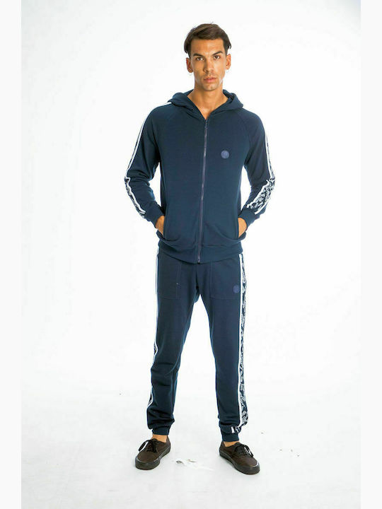 Paco & Co Men's Sweatpants with Rubber Navy Blue