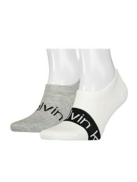 Calvin Klein Herren Socken Grey / White 2Pack Calvin Klein Herren Socken Grey / White 2Pack