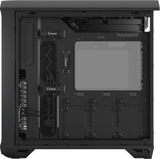 Fractal Design Torrent Compact RGB TG Light Tint Gaming Midi Tower Κουτί Υπολογιστή με Πλαϊνό Παράθυρο Γκρι