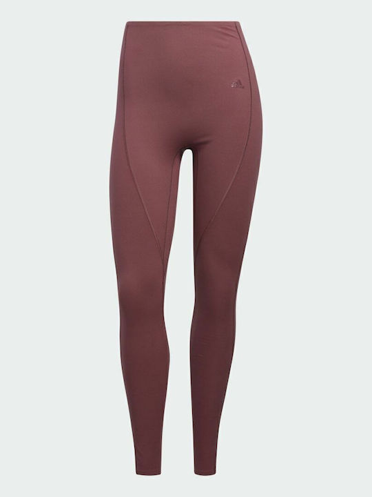 Yoga 4 Elements Women's Cropped Yoga Legging High Waisted Quiet Crimson