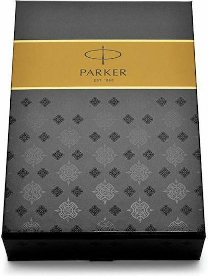 Parker I.M Core Pen Set Ballpoint Medium with Fountain Pen Medium made of Steel Metal GT in a case (Μiscellaneous Designs) (in a paper cassette)