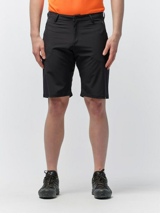 Salewa Talveno Durastrech Ανδρικό Κοντό Παντελόνι Πεζοπορίας Μαύρο