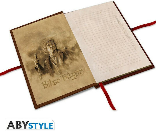 Abysse The Hobbit Σημειωματάριο A5 180 Φύλλων με Σκληρό Εξώφυλλο Κόκκινο