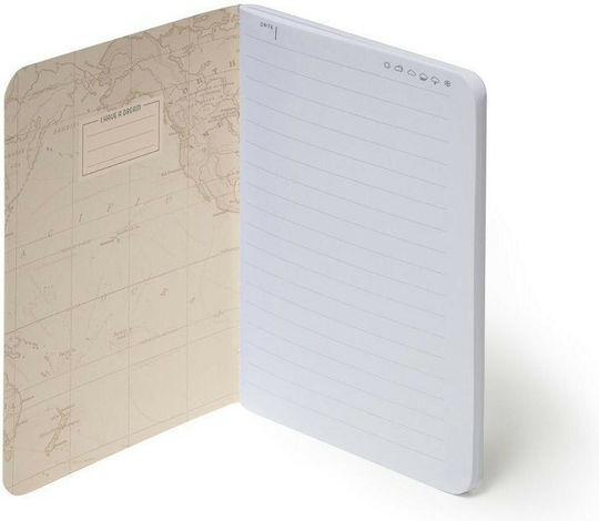 Legami Milano Travel Notebook 80 Sheets A6 Ruled Multicolour