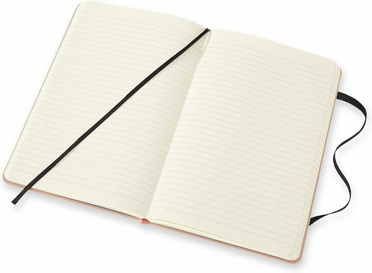 Moleskine One Piece Ruled Σημειωματάριο Ριγέ με Λάστιχο Ροζ