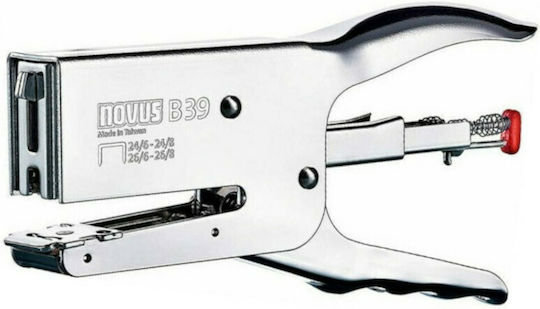 Novus B39 Συρραπτικό Χειρός Ασημί
