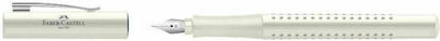 Faber-Castell Grip Writing Pen Medium White made of Steel