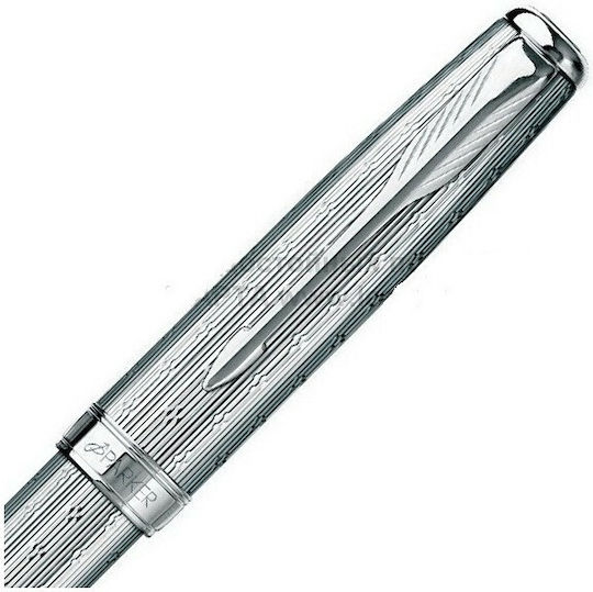 Parker Sonnet Писалка за Писане Medium Сребрист