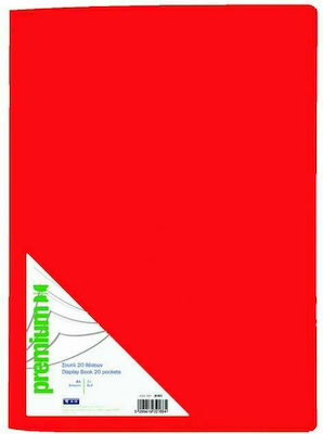 Mappe Suppl mit 30 Plastikhüllen Folien für Papier A4 Rot 1Stück