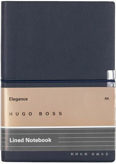 Boss Elegance Storyline Σημειωματάριο A6 40 Φύλλων Ριγέ με Λάστιχο Μπλε