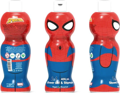 Air-Val International Organic Kids' Bubble Bath & Shampoo Spiderman in Gel Form 400ml