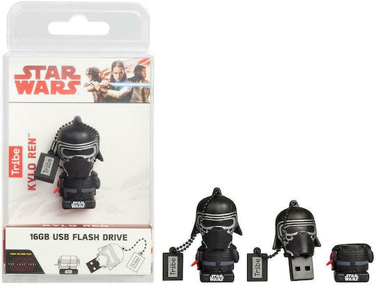 Tribe Star Wars Kylo Ren 16GB USB 2.0 Stick Μαύρο