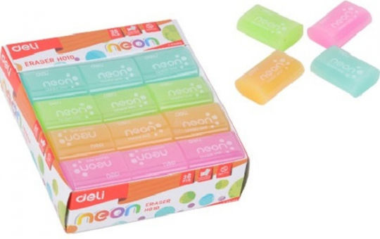 Deli Γόμα για Μολύβι Νeon 39x27x12mm (Διάφορα Χρώματα)