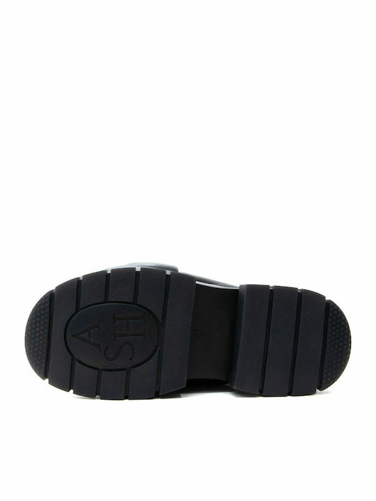 Combo Leather Women's Flat Sandals Black