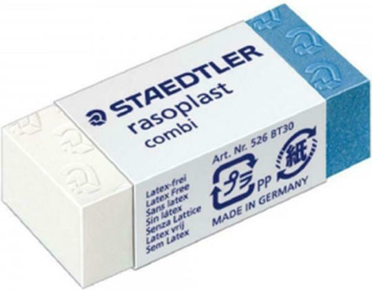 Staedtler Σετ Γόμες για Μολύβι και Στυλό Rasoplast Combi BT30 Λευκή/Μπλε