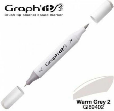 Graph' it Twin Tip Design Marker 0.5mm Warm Grey 2