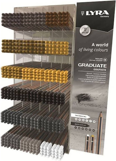 Lyra Graduate Graphite Μολύβι 3B Κίτρινο