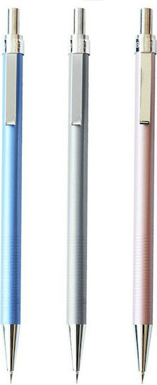 Deli Mechanical Pencil Metallic 0.5mm with Eraser (Various Designs or Colours)