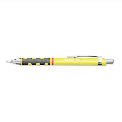 Rotring Tikky Mechanischer Bleistift zum Zeichnen 0.5mm mit Radiergummi Neon Yellow