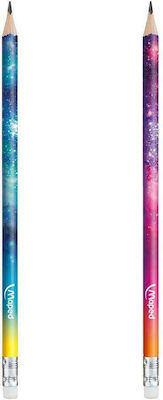 Maped Cosmic Pencil HB with Eraser (Μiscellaneous colours)