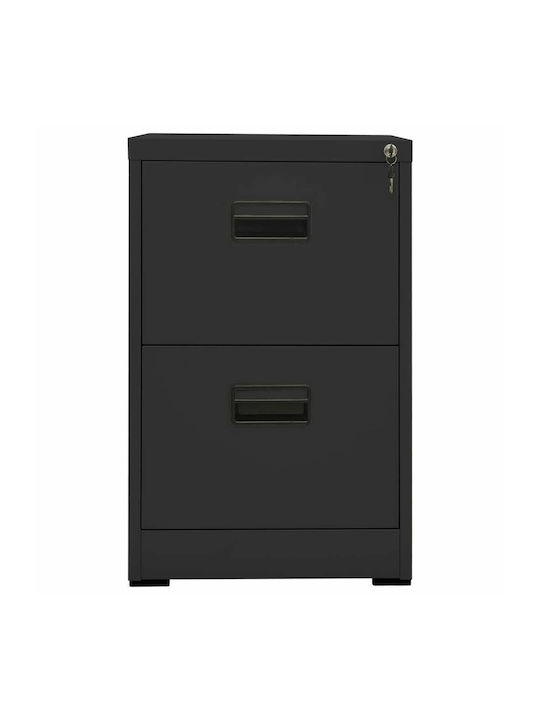 Sertar De Birou Metalic Cu Încuietoare Antracit 46x62x72,5cm