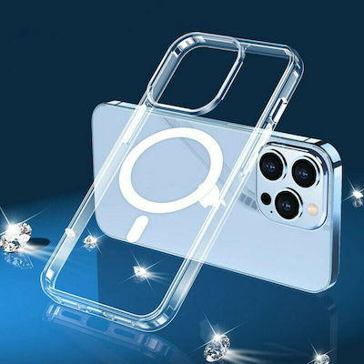 Tech-Protect Magmat MagSafe Silicone / Plastic Back Cover Transparent (iPhone 12 / 12 Pro)